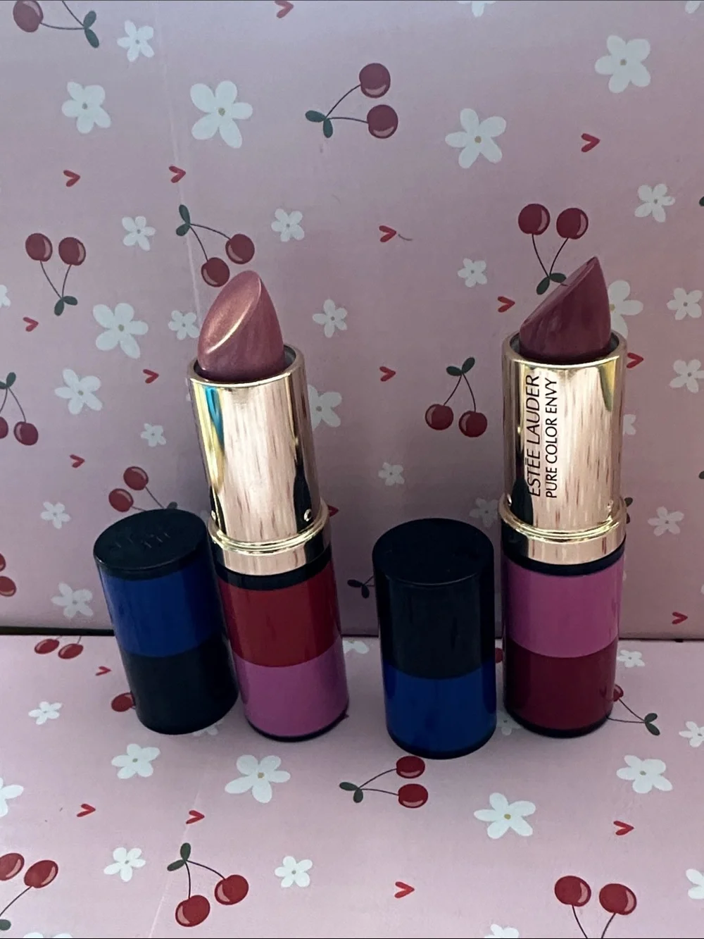 Estée Lauder Pure Color Envy Rebellious Rose & Pink Parfait Lipsticks,New
